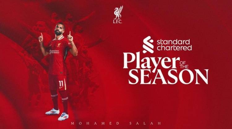 毫无悬念！官方：利物浦生涯第5次，萨拉赫当选球队赛季最佳球员